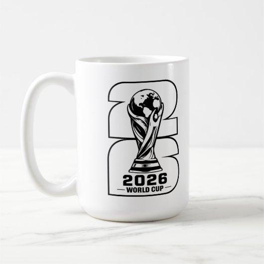 Mug Graphisme de la silhouette du trophée de la Coupe (Gauche)