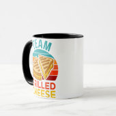 Mug Graphisme de l'amoureux du sandwich au fromage gri (Devant gauche)