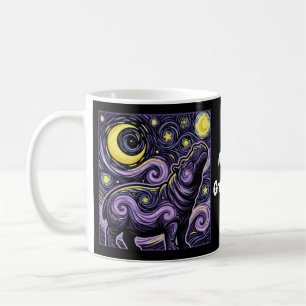 Mug Graphisme de l'Hippopotame Artistique Tourbillonna