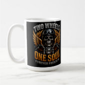 Mug Graphisme de liberté pour motards 🦅 🏍️ (Gauche)