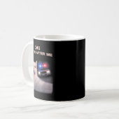 Mug Graphisme de mème style policier avec selfie de ch (Devant gauche)