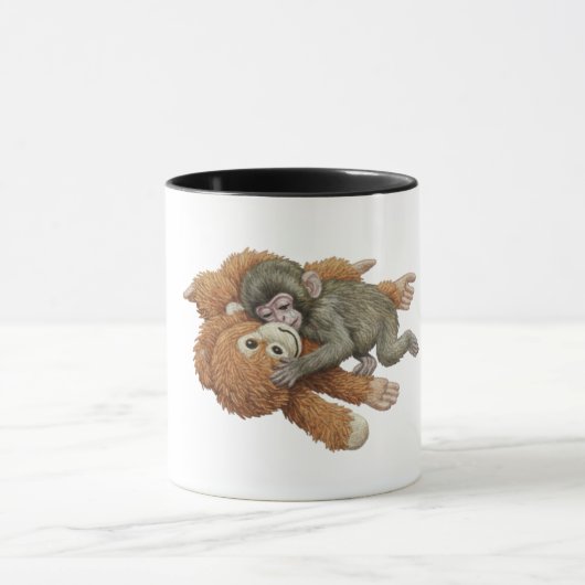 Mug Graphisme de Monkey Punch, bébé singe orang-outan (Centre)