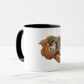 Mug Graphisme de Monkey Punch, bébé singe orang-outan (Devant gauche)