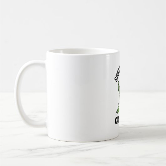 Mug Graphisme de monstre de bonbons d'Halloween vintag (Gauche)