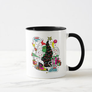 Mug Graphisme de Noël coloré de Grinch