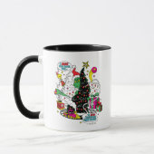 Mug Graphisme de Noël coloré de Grinch (Gauche)