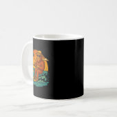 Mug Graphisme de plage de coucher de soleil d'été de s (Devant gauche)