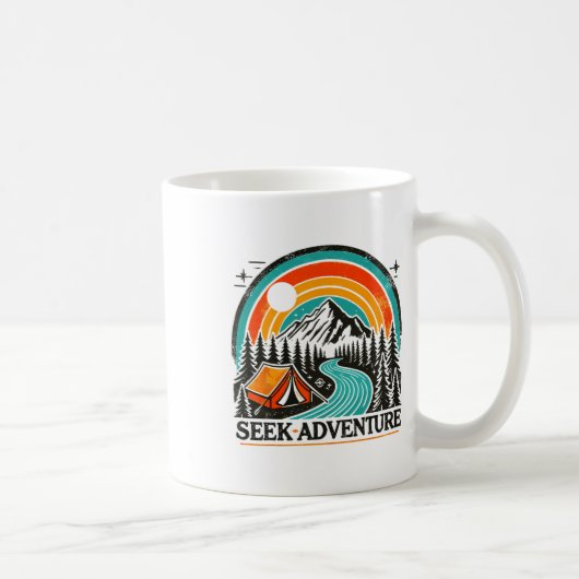 Mug Graphisme de recherche d'aventure Explorez le plei (Droite)