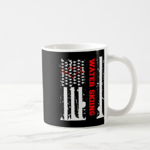 Mug Graphisme de ski nautique avec drapeau américain v