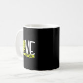 Mug Graphisme de softball pour adolescentes et femmes (Devant gauche)