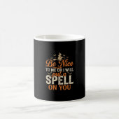Mug Graphisme de sort de sorcière d'Halloween_1 (Centre)