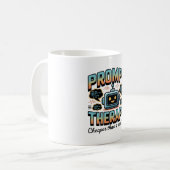 Mug Graphisme de thérapie IA – Conception d'ingénierie (Devant gauche)