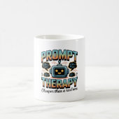 Mug Graphisme de thérapie IA – Conception d'ingénierie (Centre)