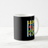 Mug Graphisme de tortue de mer mignonne de mec (Devant droit)