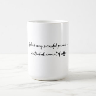 Mug Graphisme de typographie de café à l'encre noire m