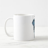 Mug Graphisme d'éléphant stylisé avec thème de puissan (Gauche)