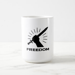 Mug graphisme d'épée de liberté