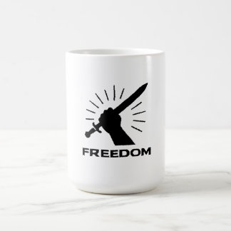Mug graphisme d'épée de liberté