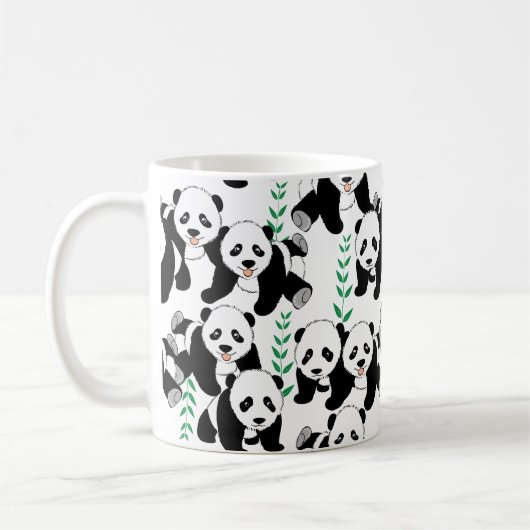 Mug Graphisme des ours de panda (Gauche)