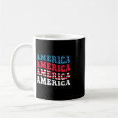 Mug graphisme drapeau américain drôle 4 juillet (Gauche)