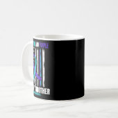 Mug Graphisme du drapeau de sensibilisation au suicide (Devant gauche)