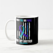 Mug Graphisme du drapeau de sensibilisation au suicide (Gauche)