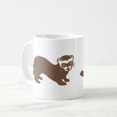 Mug Graphisme du Ferret mignon (Devant gauche)