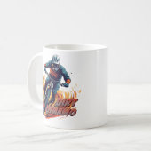 Mug Graphisme et texte de descente (Devant gauche)