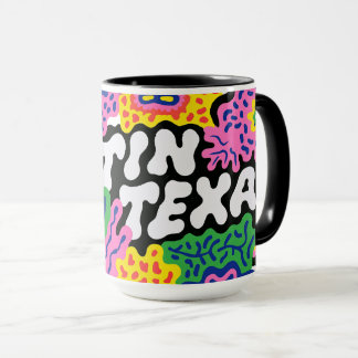 Mug Graphisme floral étrange d'Austin Texas