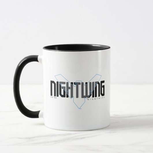Mug Graphisme Hi-Tech au nom de Nightwing (Gauche)