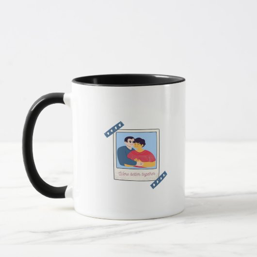 Mug Graphisme Minimal Ensemble Était Mieux  (Gauche)