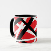 Mug graphisme rouge, noir et blanc (Devant gauche)