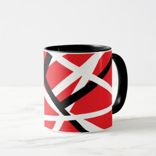 Mug graphisme rouge, noir et blanc