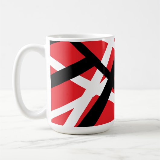 Mug Graphisme rouge, noir et blanc (Gauche)
