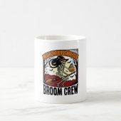 Mug Graphisme sorcière squelette vintage balais Hallow (Centre)