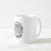 Mug Graphisme vectoriel de fierté de petite ville du M (Devant droit)