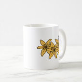 Mug Grappe de lis de dessin animé jaune (Devant droit)