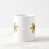 Mug Grappe de lis de dessin animé jaune (Centre)