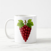 Mug Grappe de raisin rouge 3D (Gauche)