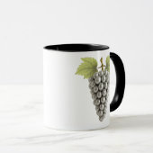 Mug Grappe de raisin stylisée (Devant droit)