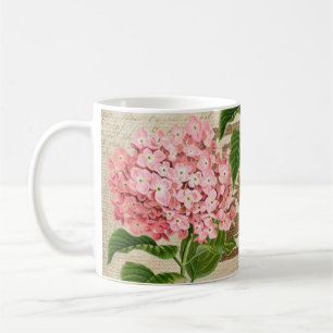 Mug Grappes d'hortensias roses
