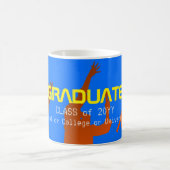 Mug Gras Bleu Moderne Tech Graduation (Centre)