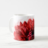Mug Gras Dahlia Aquarelle Crimson (Devant gauche)