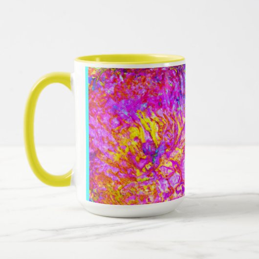 Mug Gras et beaux motifs floraux Art (Gauche)