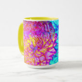 Mug Gras et beaux motifs floraux Art (Devant gauche)
