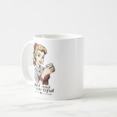Mug Gras et brillant Sassy Retro (Devant gauche)