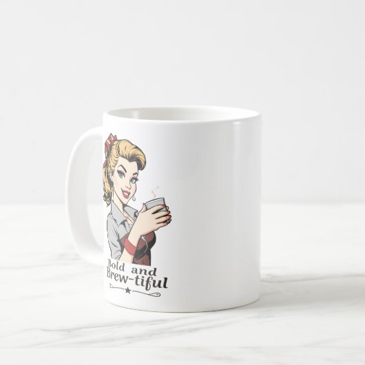 Mug Gras et brillant Sassy Retro (Devant gauche)