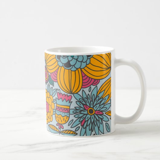 Mug Gras Floral et vignes (Droite)