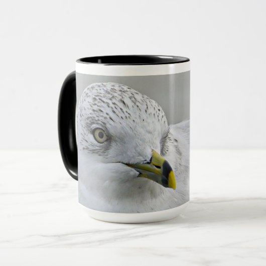 Mug Gras Iconic Billed Gull Georgia Photographie (Devant gauche)