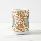 Mug Gras Jaune Motif Floral Maman Photo (Centre)